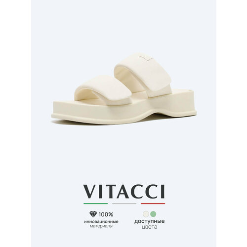 фото Сабо vitacci, размер 36, молочный