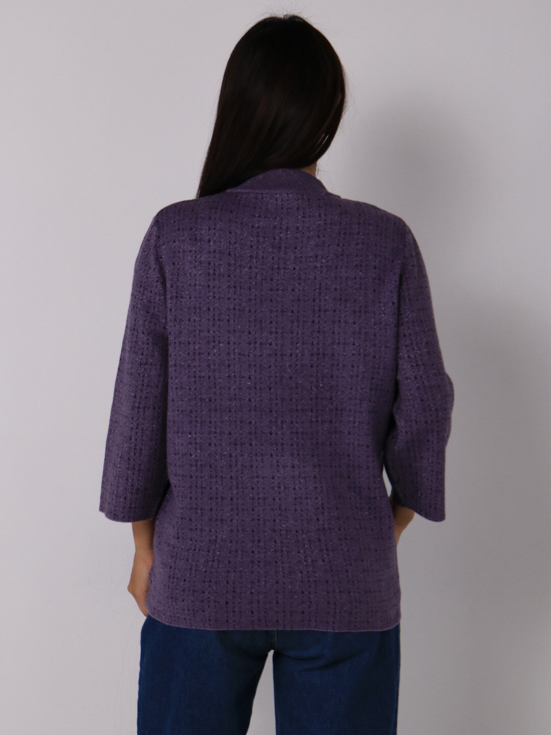 Свитер размер One Size, , фиолетовый — фото 1