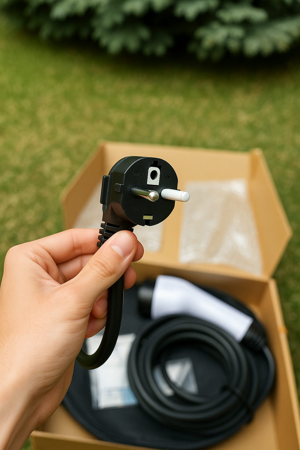 Зарядное устройство, для электромобиля, 3,5кВт 16A, с кабелем, 5м — фото 1