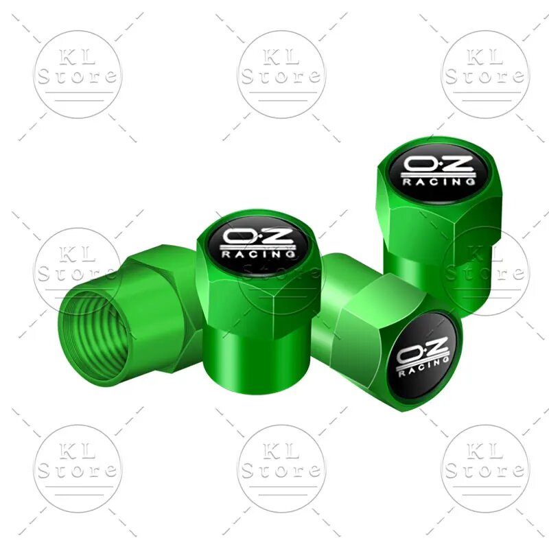 OZ O.Z Racing Logo Автомобильный металлический значок Колеса Шины Клапаны Крышки шин Пылезащитный чехол Универсальный для автомобиля Велосипед Грузовик Аксессуары для мотоциклов, E