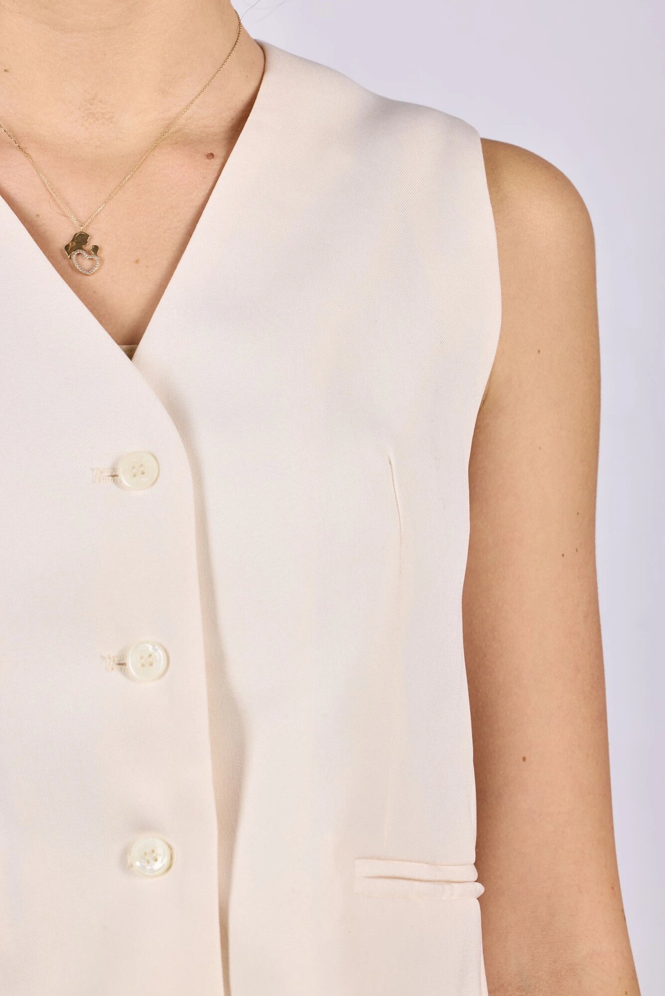 Жилет Selfie, размер S, бежевый — фото 1