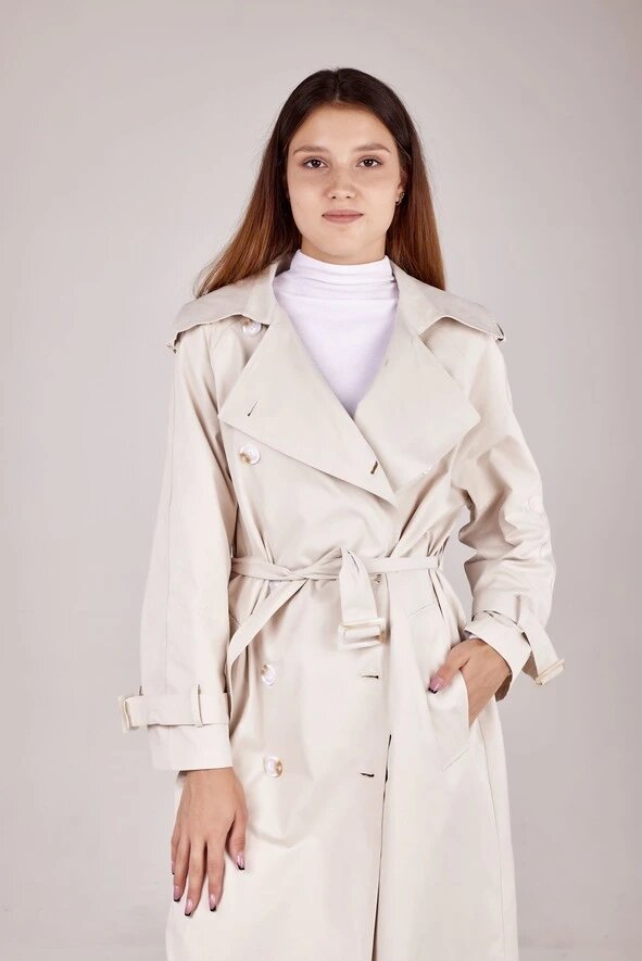 Тренчкот Selfie, размер M, светло-бежевый — фото 1