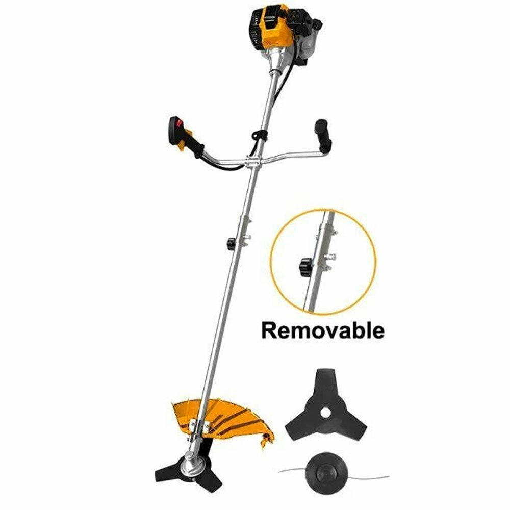 Триммер бензиновый INGCO "GBC5434421", удобный плечевой ремень — фото 1