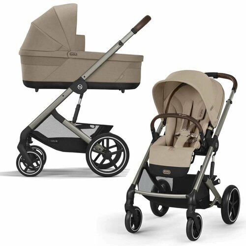 фото Коляска 2 в 1 cybex balios s lux almond beige