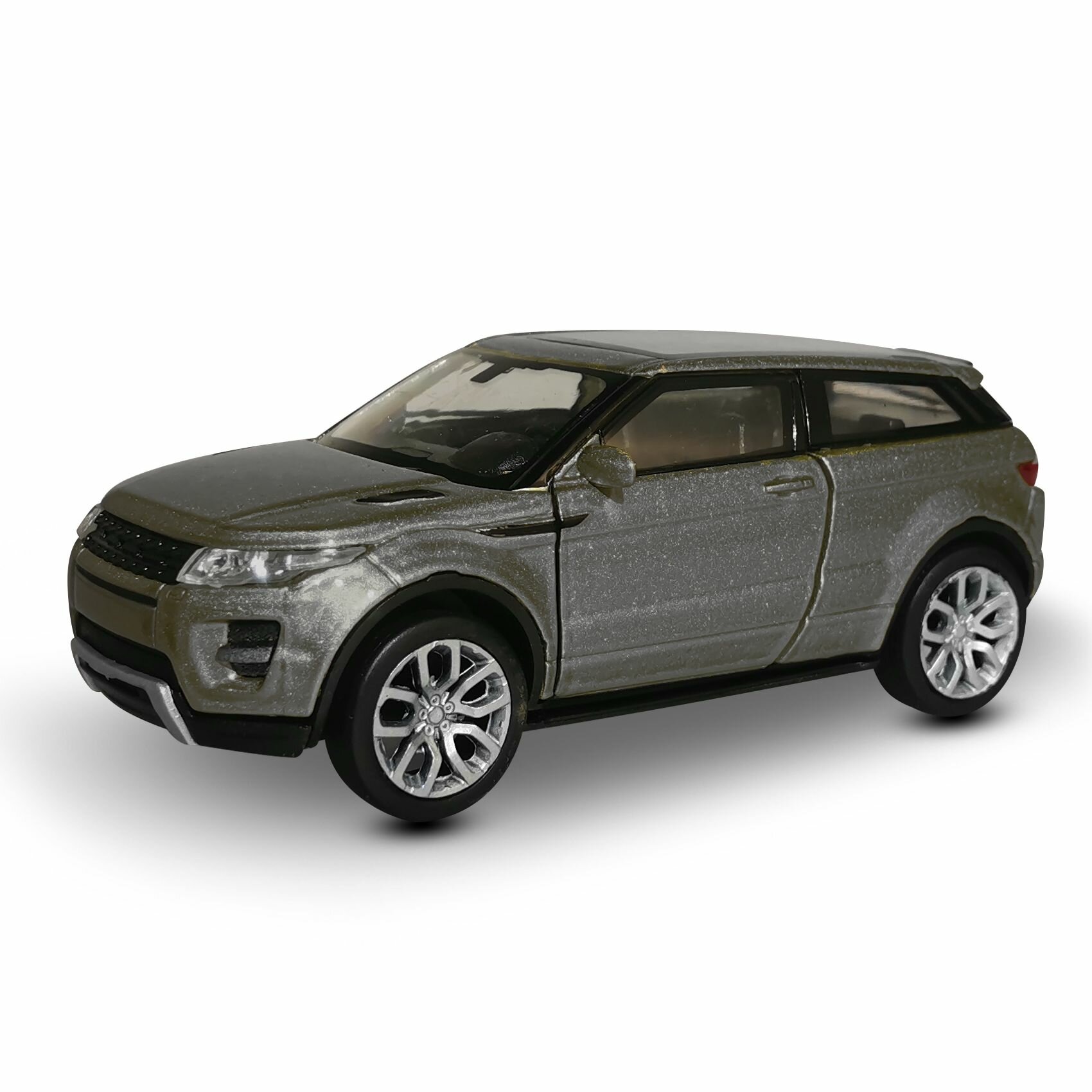 Машинка WELLY LAND ROVER RANGE ROVER EVOQUE Серый / модель машины 1:38 с пружинным механизмом.43649.