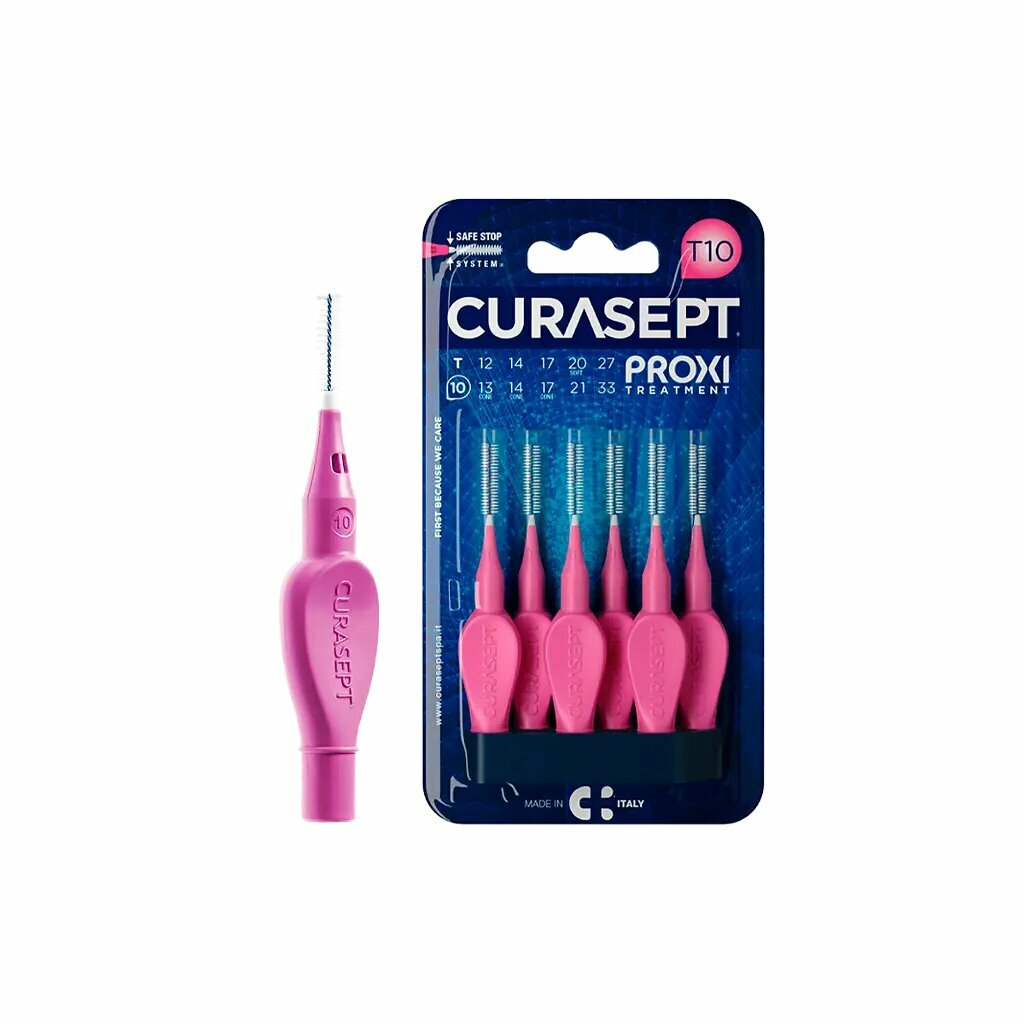 Curasept Proxi Treatment Ёршики межзубные T10 фуксия 6 шт