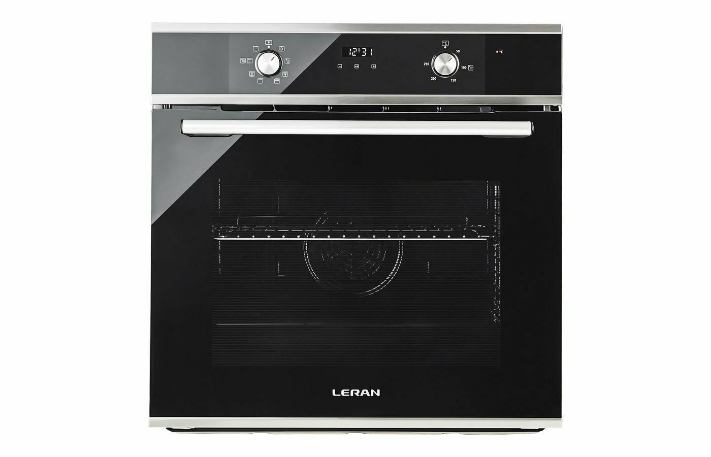 Духовой шкаф LERAN EO 6474 BX, электрический, 8 режимов, черный