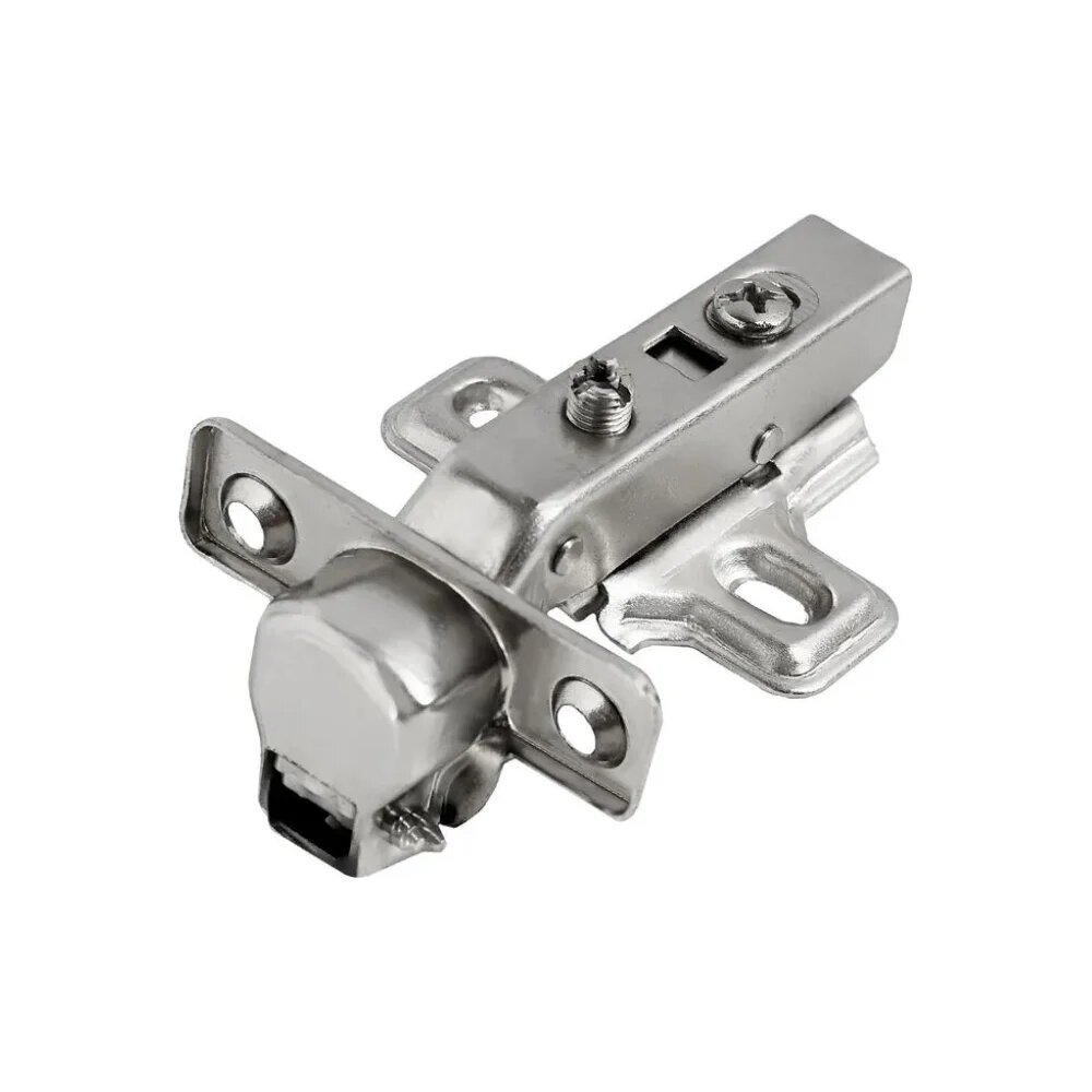 Петля мебельная StahlBuro D26 Clip-on 2 шт, хром, мини полунакладная с доводчиком 15909