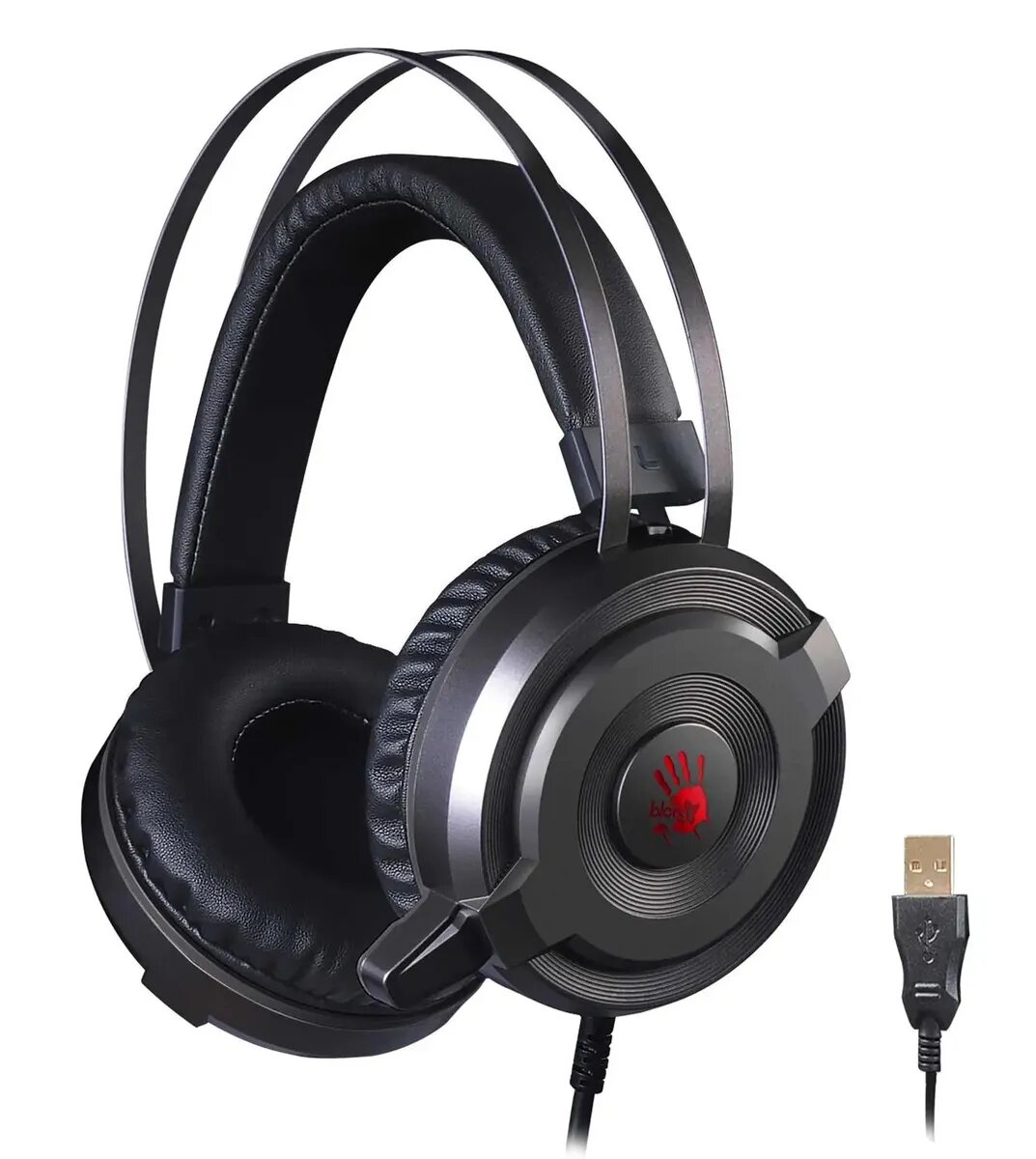 Наушники A4Tech "Bloody G520S", проводные, игровые, полноразмерные, с шумоподавлением