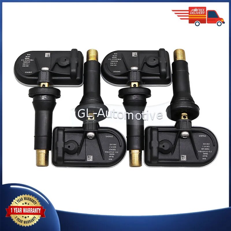 4 шт. датчик контроля давления в шинах TPMS для Jetour X70 X90 PLUS Traveller Shanhai T2 L6 L7 L9 Dashing F11- 3114011 BA 433 МГц, 4PCS