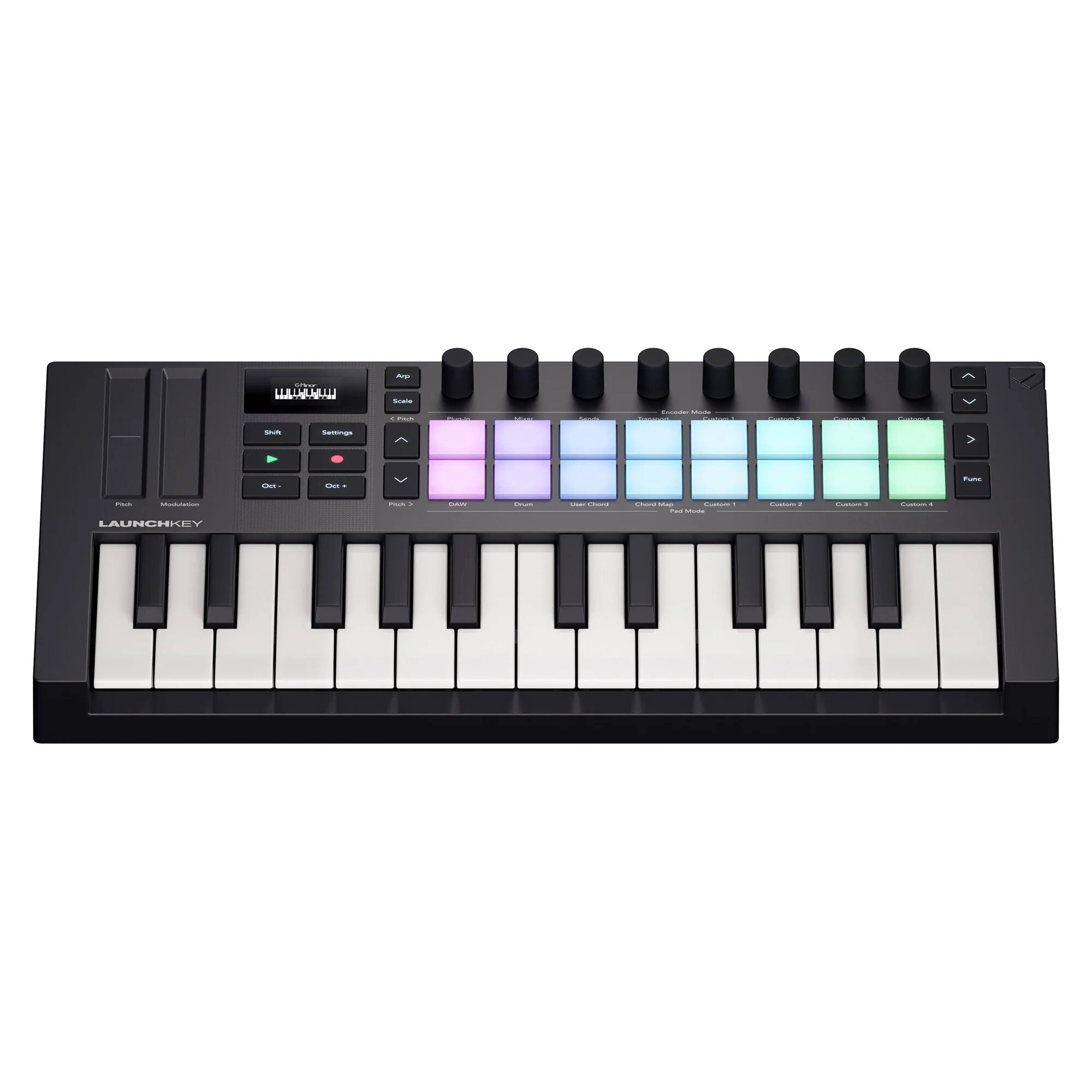 Миди-клавиатура Novation Launchkey Mini 25 MK4 black, 25 клавиш