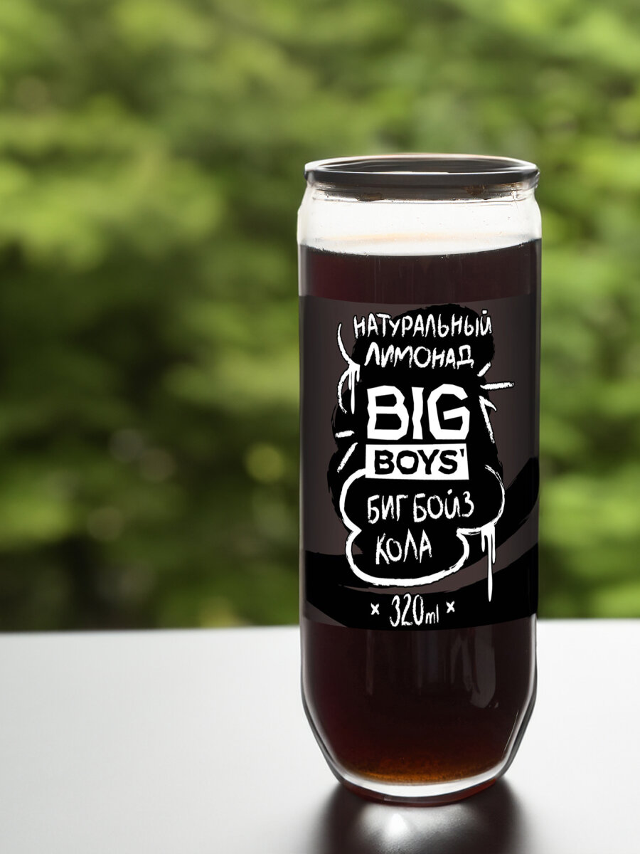 Лимонад "Big Boy's Cola", среднегазированный, без ГМО и кофеина, 320мл, 4 шт — фото 1