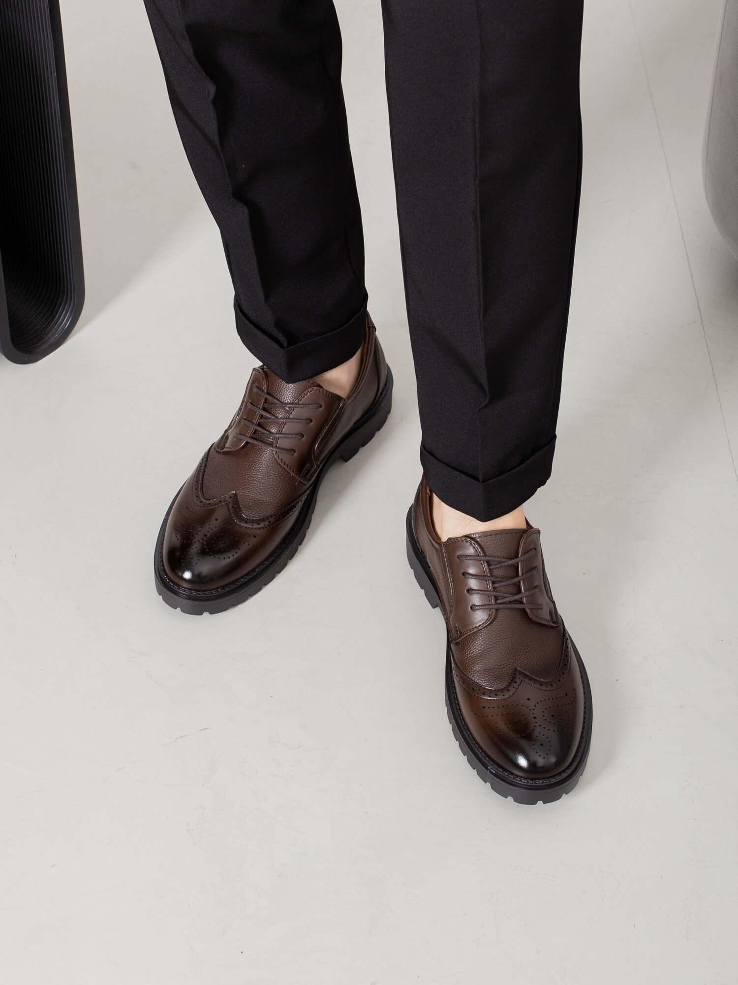 Туфли MADMAN, размер 41, коричневый — фото 1