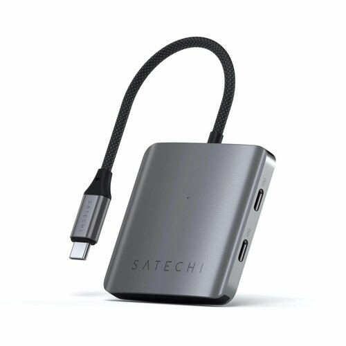 Адаптер Satechi 4-Port USB-C 32 Gen 2 Hub with Power Delivery - Space Grey 5447₽