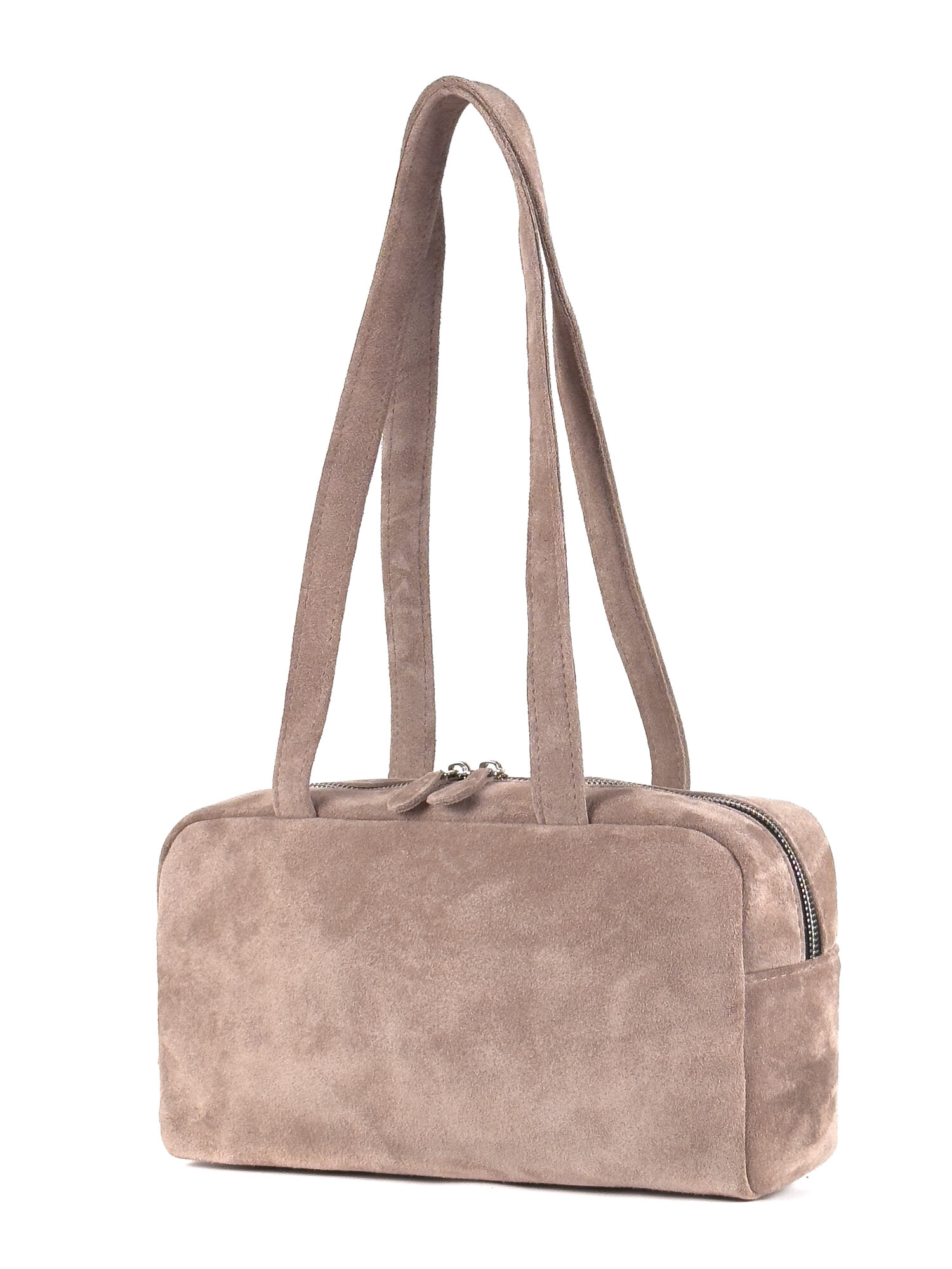 Сумка багет Ofta, фактура гладкая, бежевый — фото 1