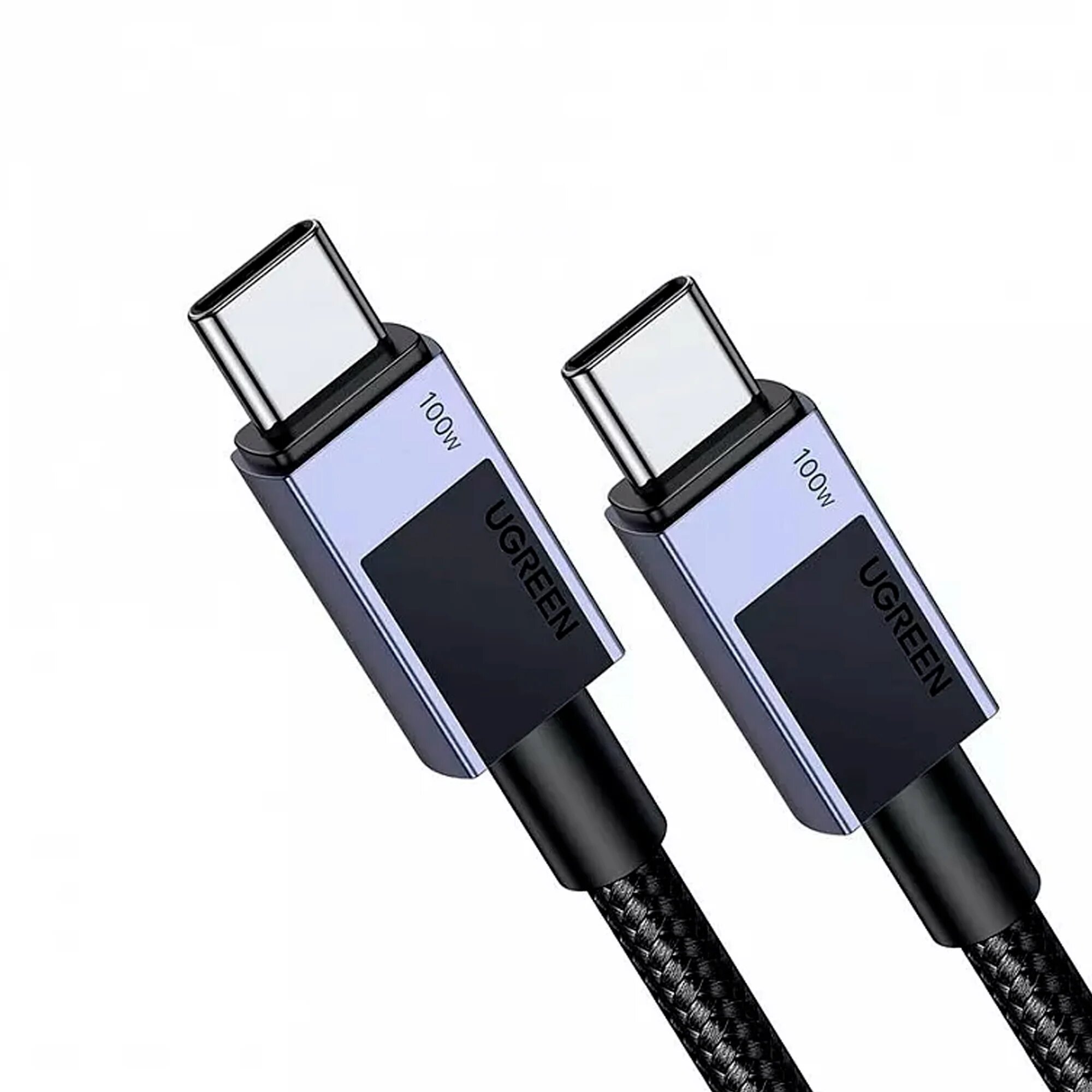 Кабель usb Ugreen L512 2.0 PD Fast Charging Cable black/grey, type-c/type-c 5a, 1 м — фото 1
