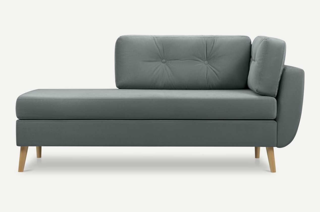 Кушетка Divan.ru Норфолк Velvet Grafit, велюр искусственный, цвет серый
