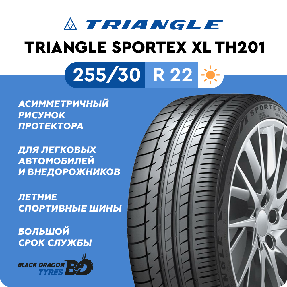 Летние шины Triangle Sportex XL TH201 255/30 R22 95Y для легкового автомобиля