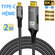 Type-C → HDMI 2.1 кабель, 8K 60 Гц, серый, Ultra HD, подходит для...