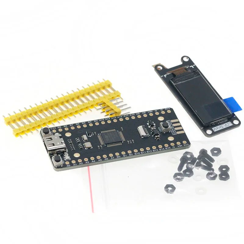 Плата разработки STM32F4 STM32F411CEU6 Основная плата Системная плата ЖК-дисплей Super F103, Module 0.96inch