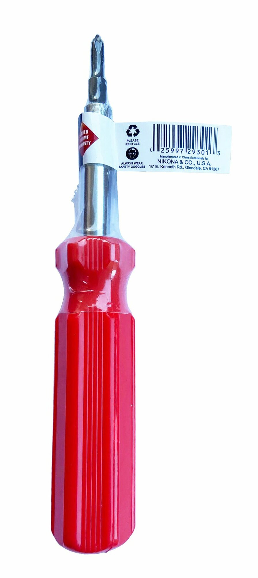 Отвертка со сменными насадками "NIKONA" (6 в 1) 29-301