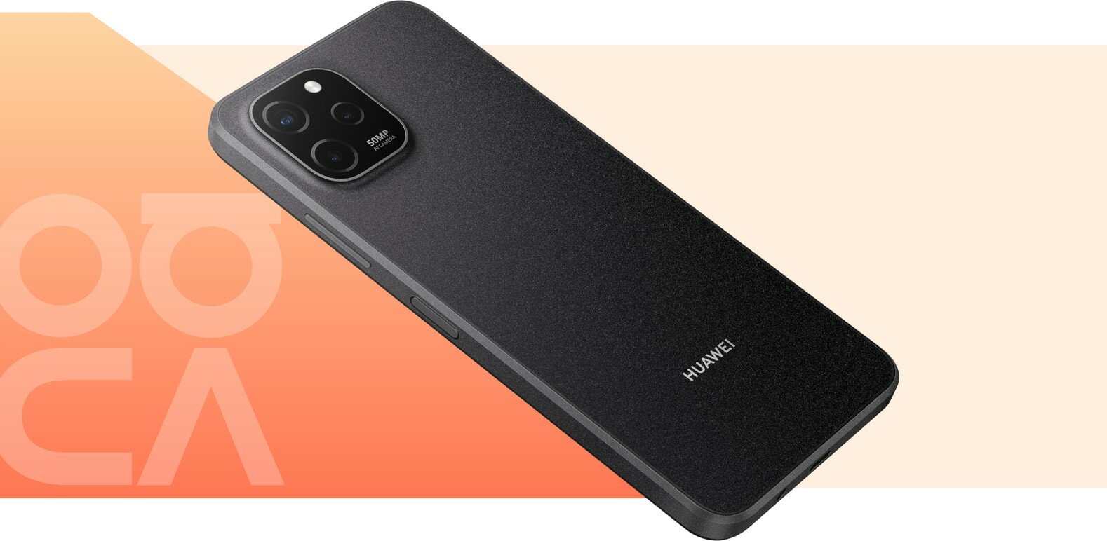 Смартфон Huawei Nova Y61, 4/128 Гб, 6.52 IPS 60 Гц дисплей, 5000 мА/ч, 22.5 Вт, черный