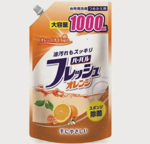 Изображение товара Mitsuei Средство для мытья посуды, овощей и фруктов, с ароматом апельсина, 1 л
