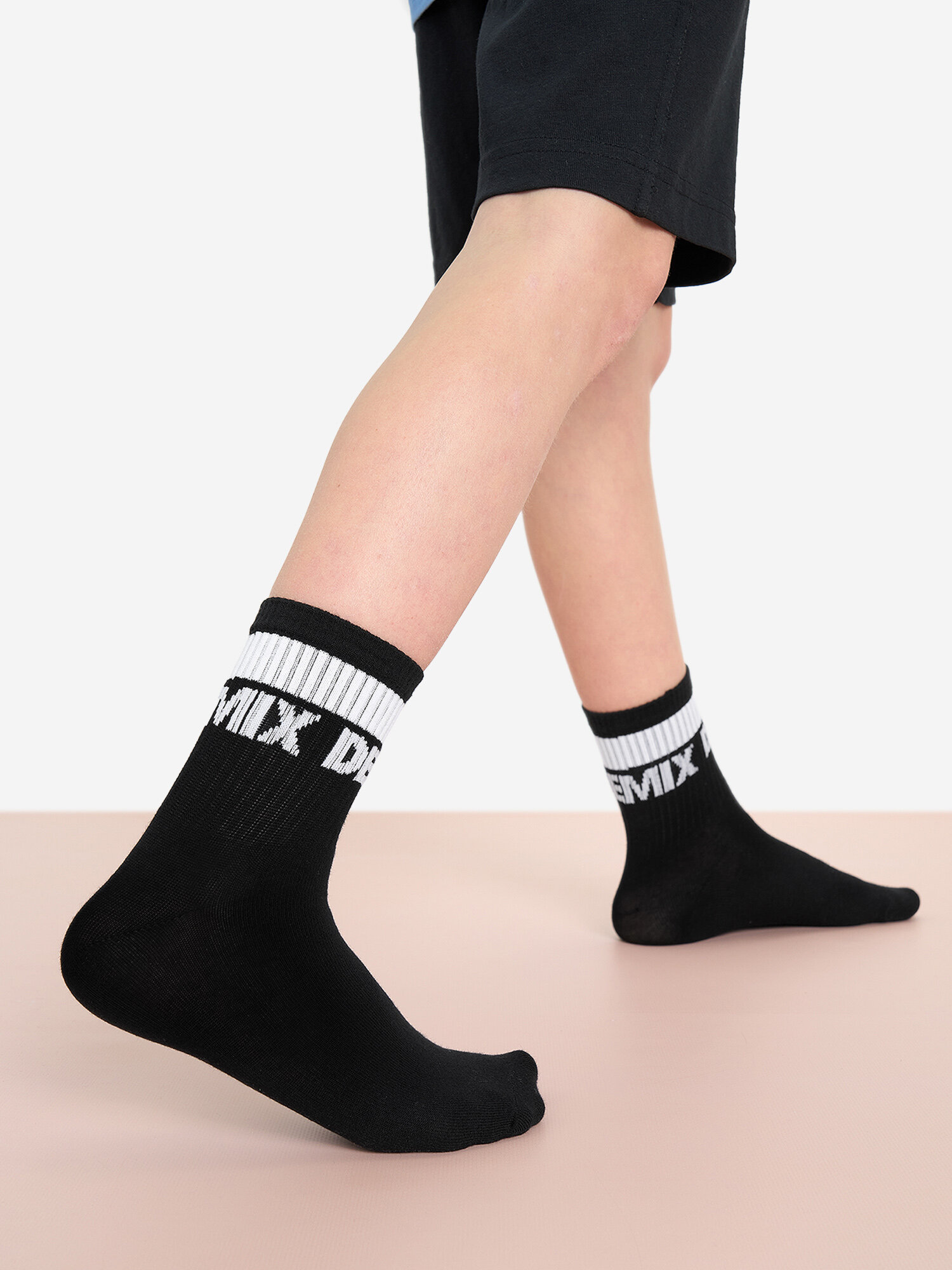 Носки Demix размер 34-36, серый/черный — фото 1