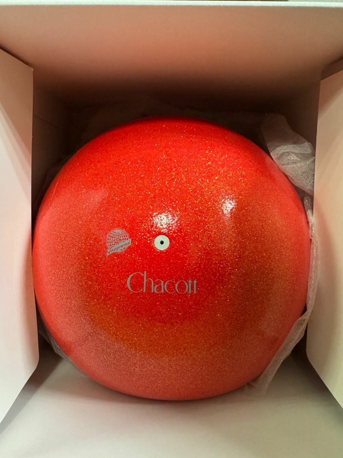 Мяч CHACOTT "Shiny" 18,5 см 650, Коралл FIG