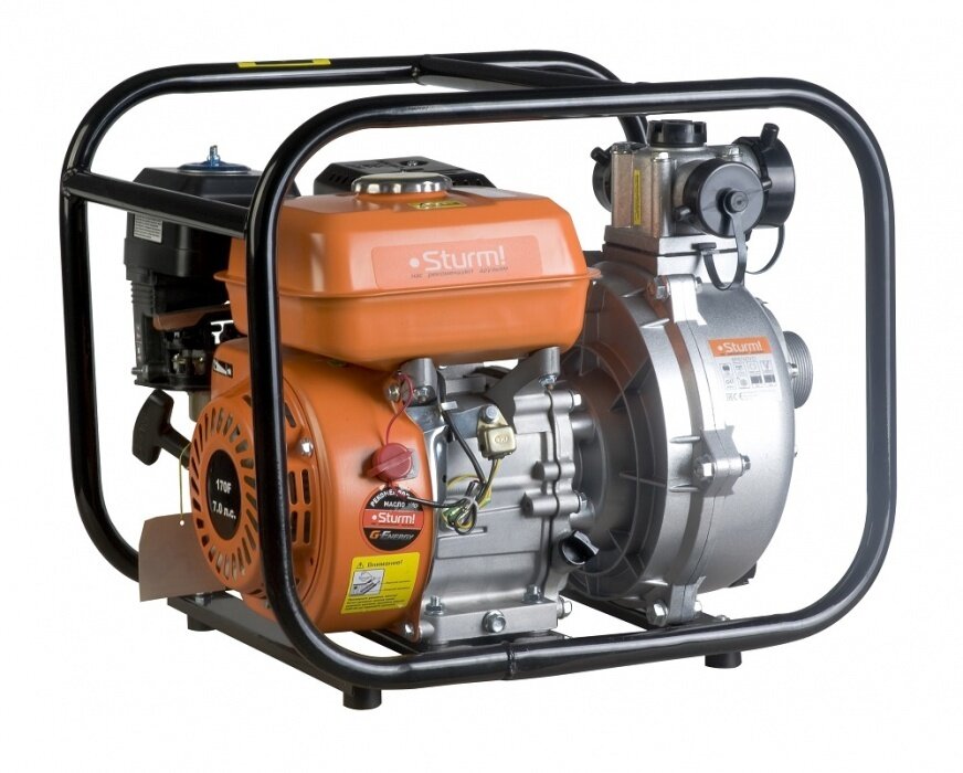 Мотопомпа STURM BP8760VD Производительность - 600 л/мин Качество воды - Чистая Высота подъема - 65 м