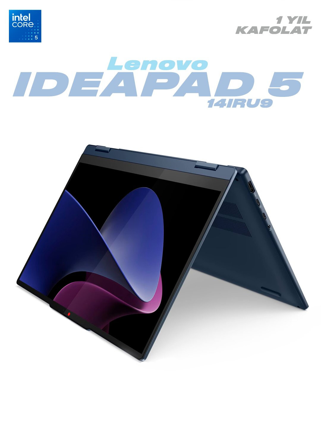 Ноутбуки LENOVO IDEAPAD 5 X360 / CORE 5-120U / DDR4 8GB / SSD 512GB / 14. FHD IPS / TOUCH / + PEN