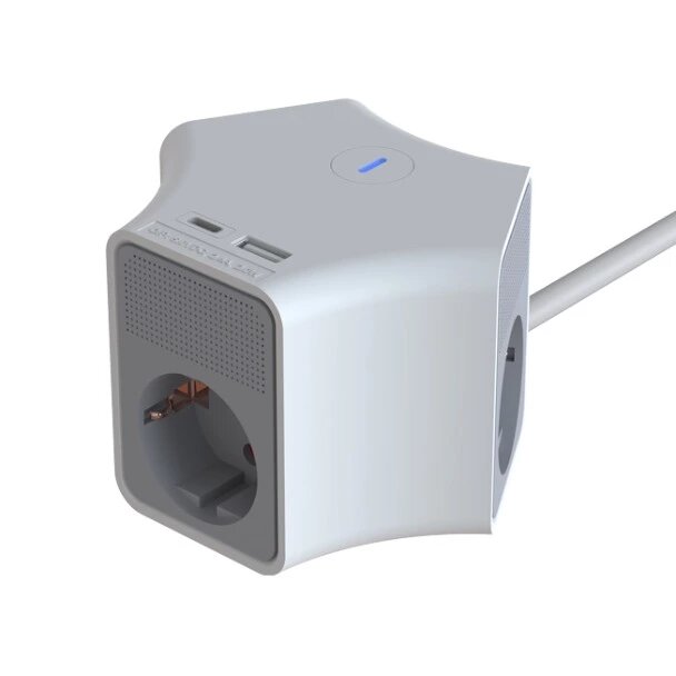 Удлинитель электрический Ritmix RM-231C White — фото 1