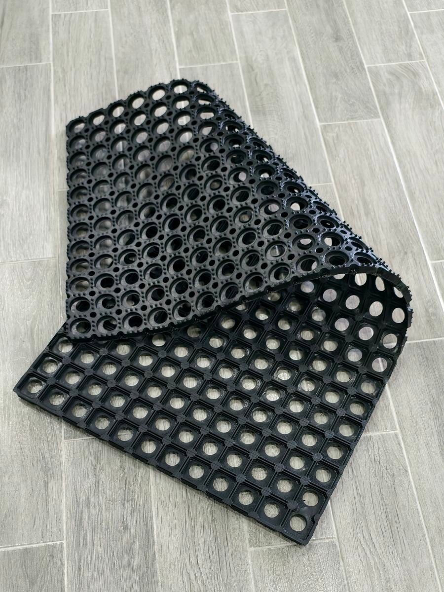 Придверный коврик ячеитстый резиновый 500х1000х16 мм — фото 1