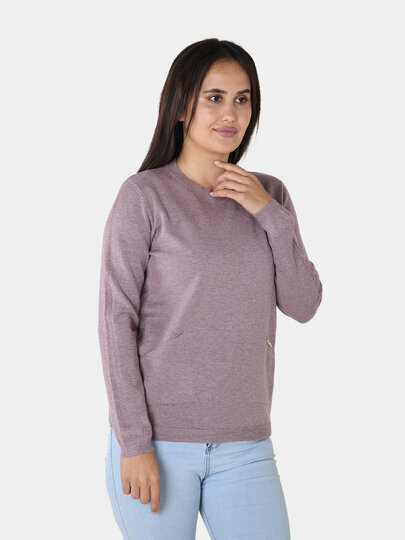 Свитер , размер OneSize, сиреневый — фото 1