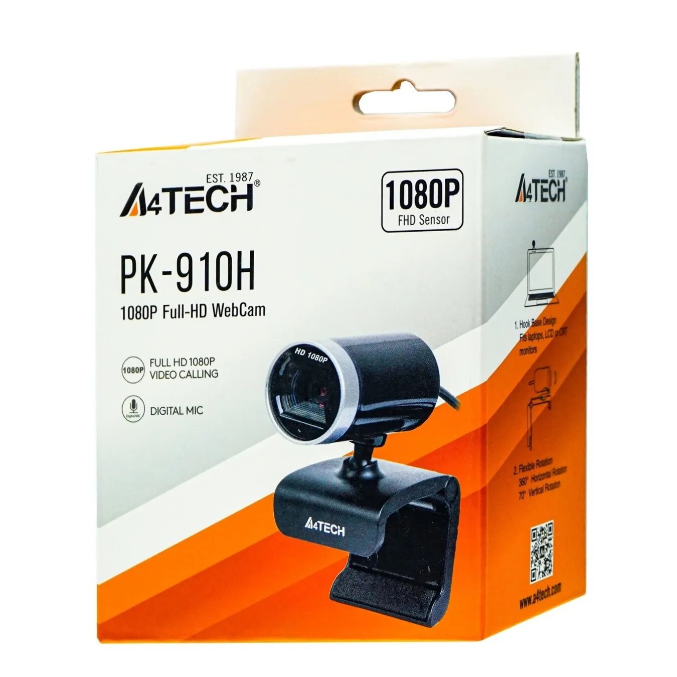 A4Tech Веб-камера A4Tech PK-910H Full-HD WebCam1 080P 1920х1080 30 кадров в секунду