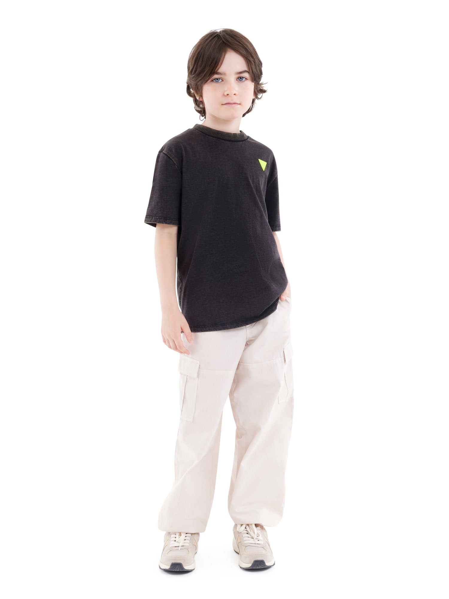 Футболка GUESS SS OVERSIZE T-SHIRT, размер 7 лет, черный — фото 1