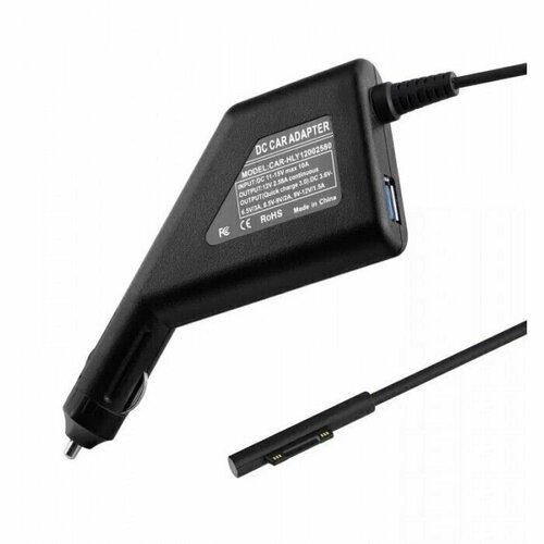 автомобильное зарядное устройство для планшета microsoft surface pro 3 12v 2 58a Автомобильное зарядное устройство от прикуривателя для планшета Microsoft Surface Pro 4 15V 1.6A