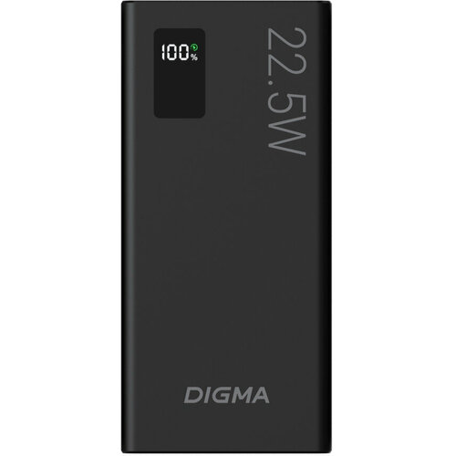 портативный аккумулятор power bank digma dgpf10a 10000mah qc3 0 pd3 0 22 5w 5a 2xusb a usb c черный dgpf10a22pbk Мобильный аккумулятор Digma DGPF10A 10000mAh QC3.0/PD3.0 22.5W 5A 2xUSB-A/USB-C черный (DGPF10A22PBK)