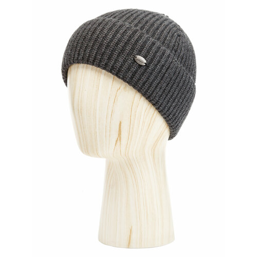 Шапка бини LABBRA, размер 57, серый шапка бини labbra демисезон зима шерсть вязаная утепленная размер 57 серый черный