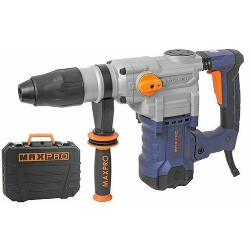 MAX-PRO Перфоратор демонтажный 1600 Вт; 630 об/мин; 9 Дж; бетон 50 мм; 7,3 кг; SDS-MAX; антивибрационная ручка; резиновые вставки; резиновый кабель; н