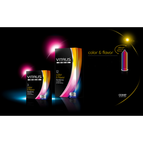 Презервативы VITALIS premium Color&flavor 3 шт.