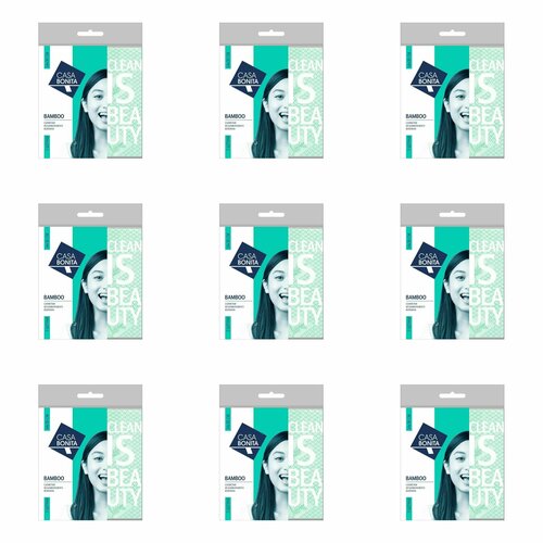 Casa Bonita Салфетки из бамбукового волокна 34*38см 3шт 9 упаковок