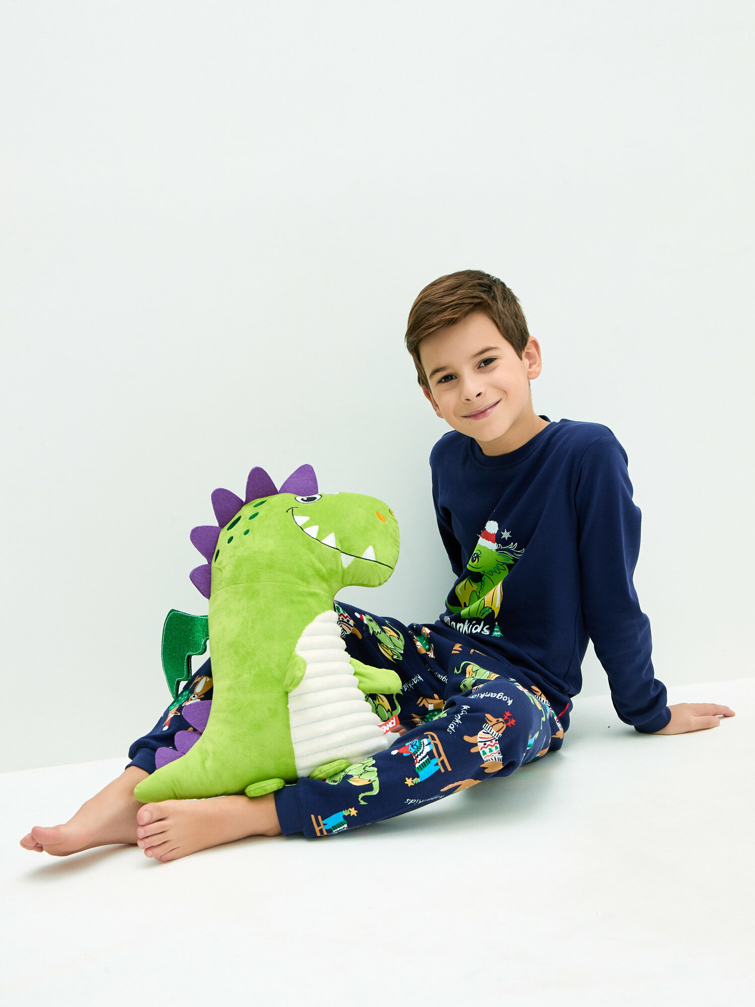 Пижама для мальчика KOGANKIDS 552-812-08. синий, 152 / 12 лет