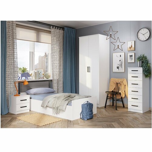 Кровать Фьюжн односпальная 90х200