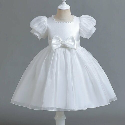 Платье, размер 130, белый