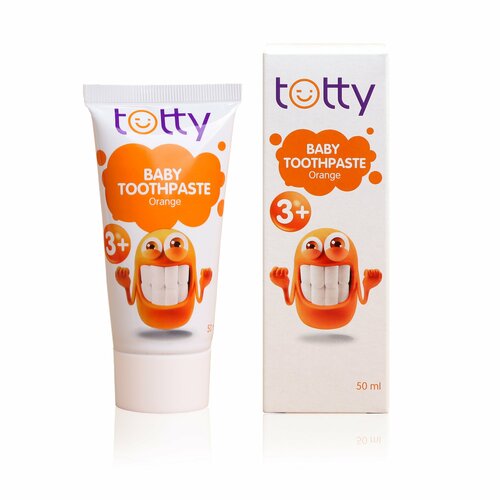 totty виниловая пластинка totty too Детская зубная паста Totty со вкусом апельсина 3+, 50 мл