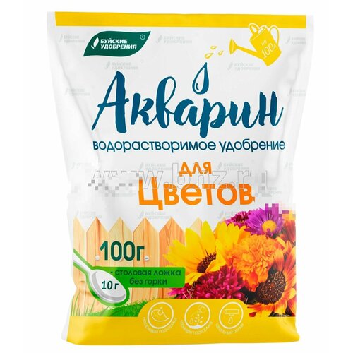 Удобрение Акварин для цветов БХЗ, 100 гр удобрение акварин для гортензии 0 5кг бхз