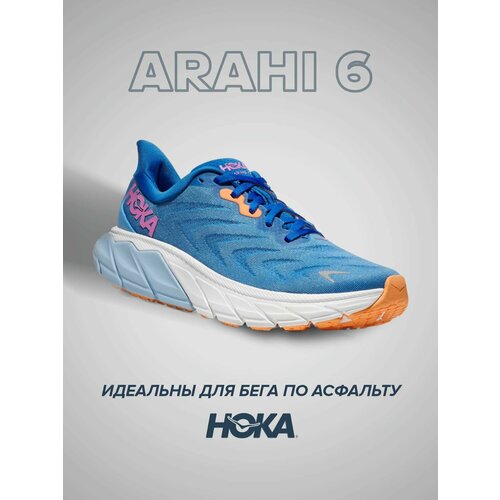 фото Кроссовки hoka, полнота b, размер us6b/uk4.5/eu37 1/3/jpn23, белый, синий