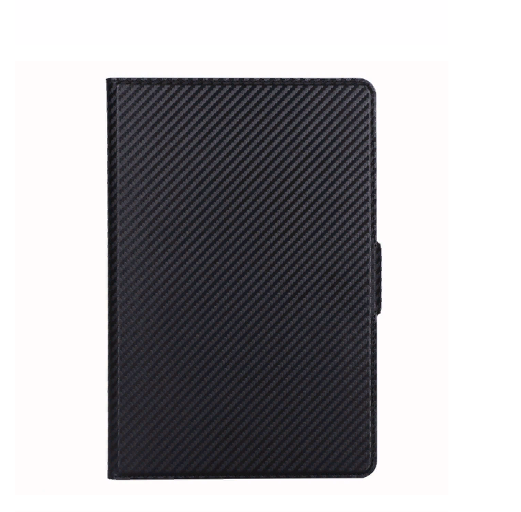 Защитный чехол-обложка MyPads с подставкой для Huawei MediaPad M6 8.4 с дизайном под карбон черный пластиковый
