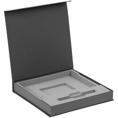 Коробка Memoria под ежедневник и ручку, серая косметичка 16х21 серый